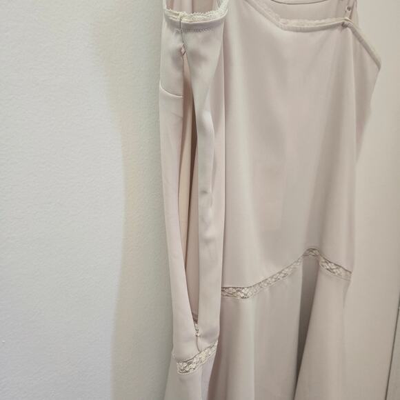NWT Aritzia Wilfred Nettare Light Champagne Mini Slip Dress Size Large - Picture 4 of 9